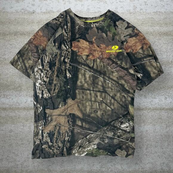 Mossy Oak Other - Vintage 90s Mossy Oak Hunting Camo Shirt Mens M Woodland Cotton Short Sleeve